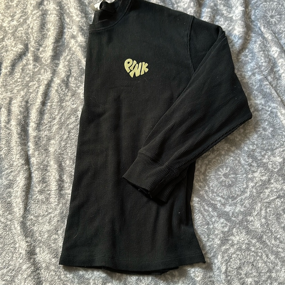 Pink name brand black long sleeve